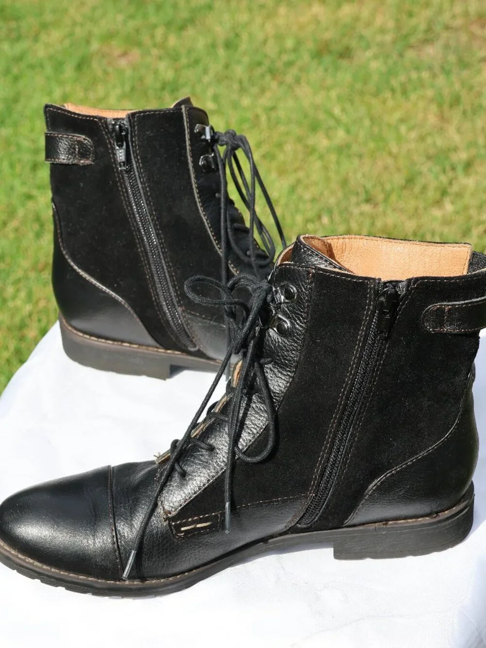 Montana Black Leather Ankle Boots